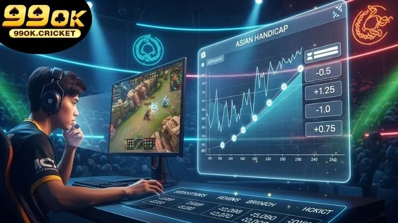 Cá cược kèo châu Á Esports - Giải mã xu hướng cá cược mới 4 Ưu điểm khi cá cược kèo châu Á Esports tại 99OK